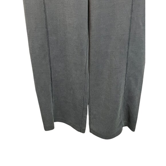 Lululemon Ribbed Softstreme Knit Wide-Leg Cropped Pants With Adjustable Waist & - Picture 3 of 12